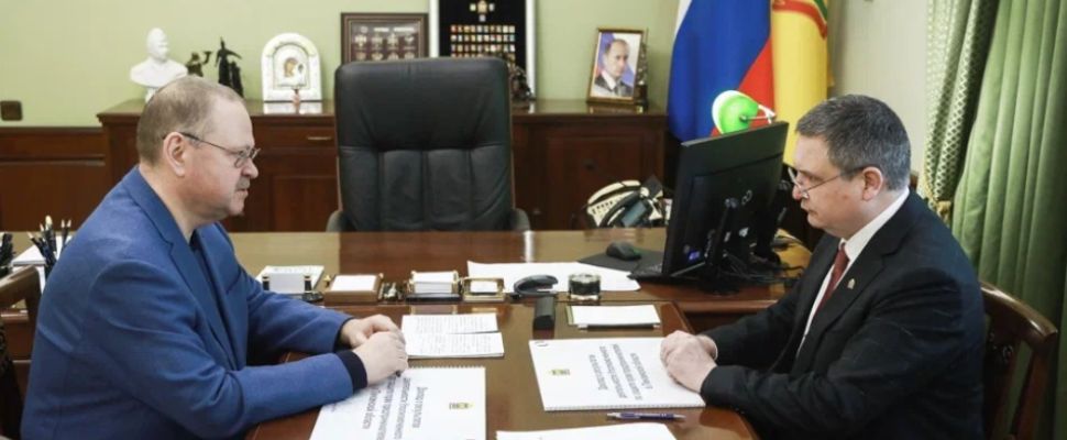 Губернатор Олег Мельниченко обещал Михаилу Лисину поддержку при продлении срока полномочий