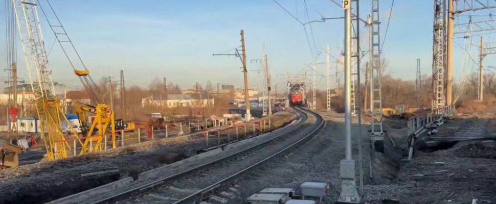 На улице Ерик в Пензе запущено движение по временной железной дороге