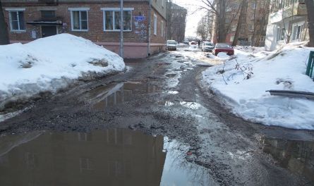 Пензенцы делятся снимками «уплывшего асфальта»