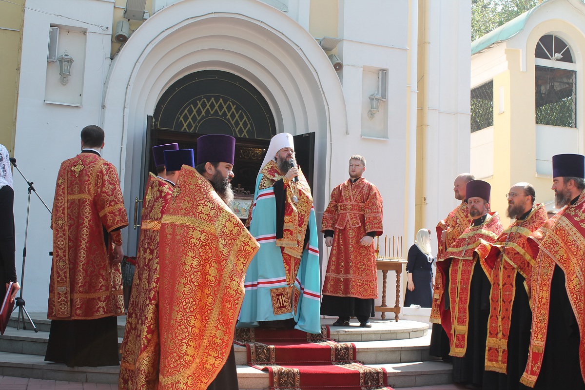В День Победы благодарственный молебен в храме-часовне Михаила Архангела