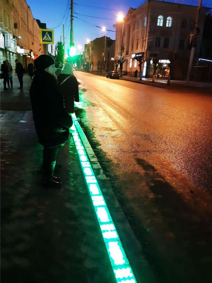 Тротуарный светофор на Московской «засветился» на федеральном уровне