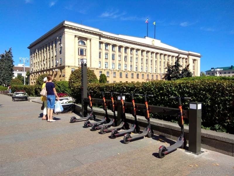 В Пензе заработал шеринг электросамокатов