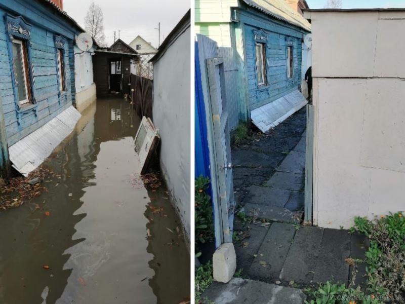 Из-за промахов «Горводоканала» затопило несколько домов в Пензе