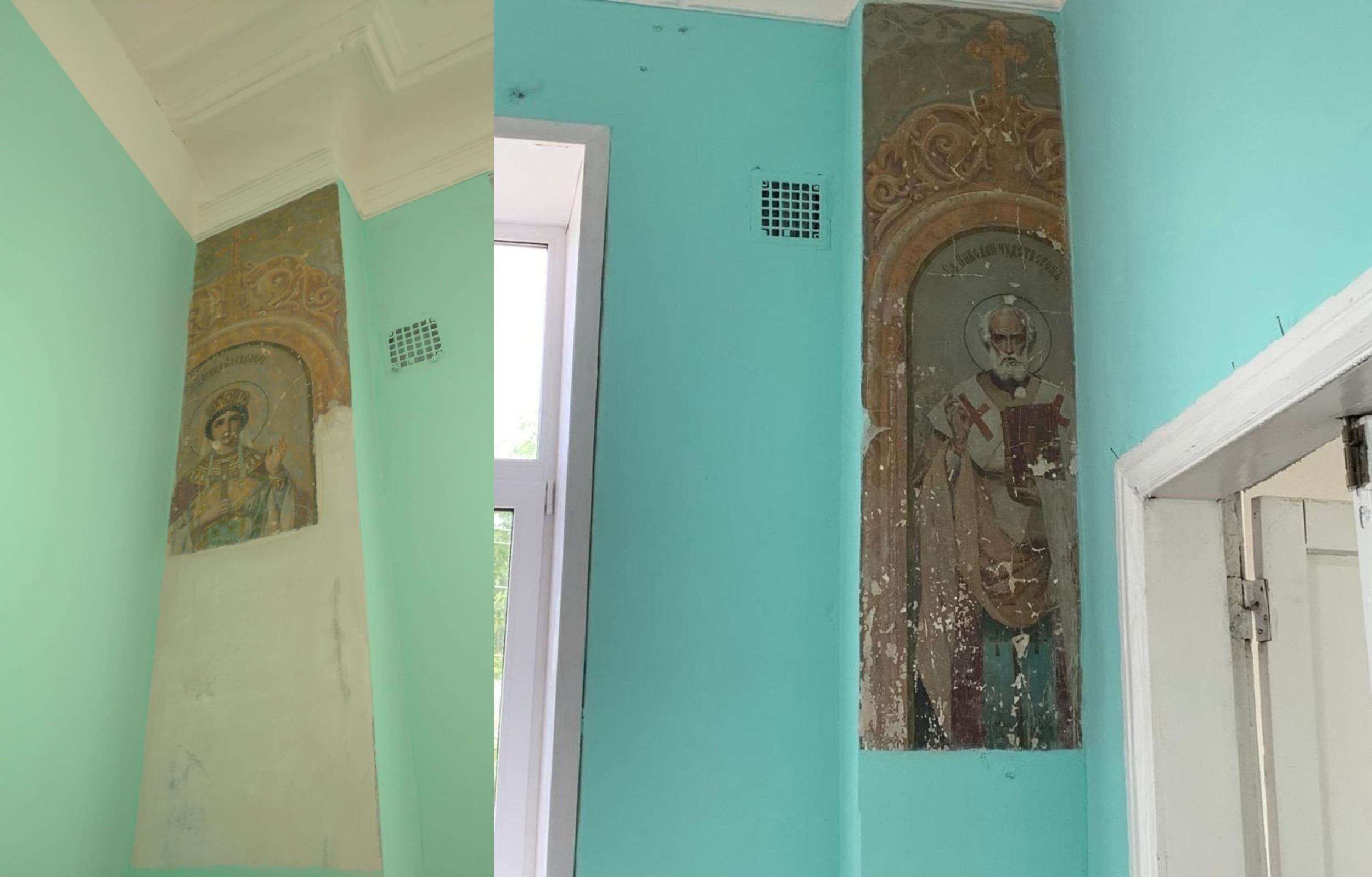 В Сердобской школе, где обнаружили вековые иконы на стенах, реставрацию проведут после прохождения ряда экспертиз