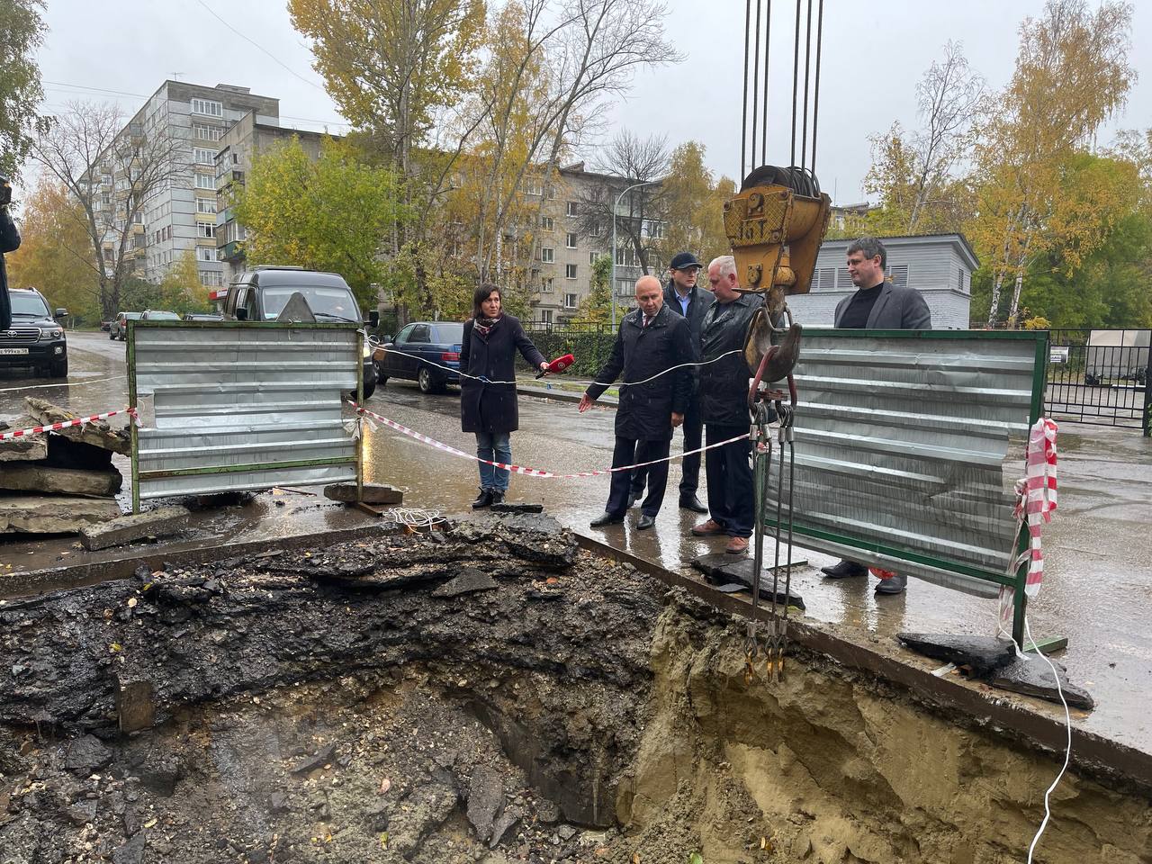 Депутаты Пензенской гордумы проверили ход работ по восстановлению тепловых сетей