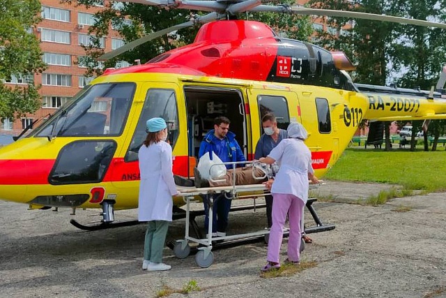 Вертолет санавиации за полчаса доставил из райцентра в Пензу тяжелого пациента
