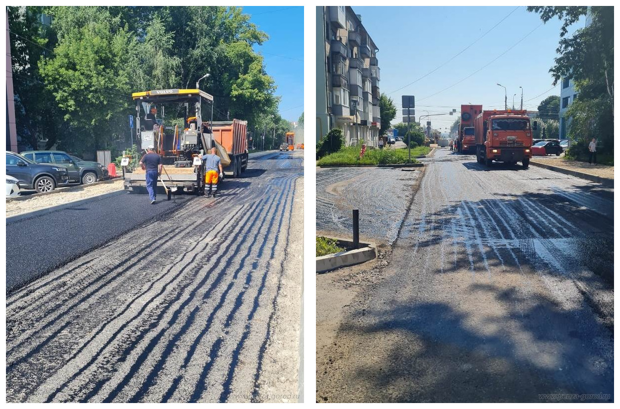 В Пензе по нацпроекту БКД продолжают ремонтировать семь участков дорог