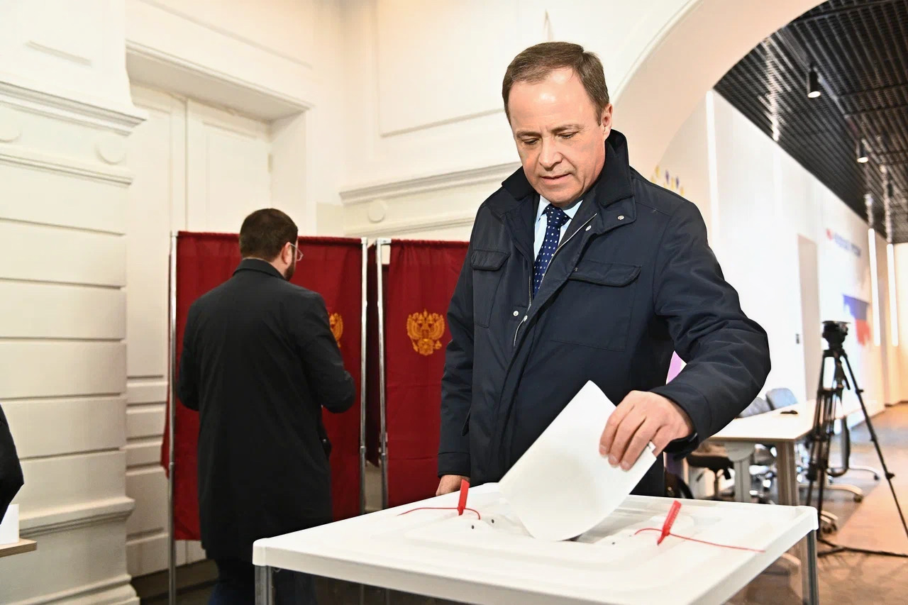 Полпред президента в ПФО Игорь Комаров проголосовал на выборах