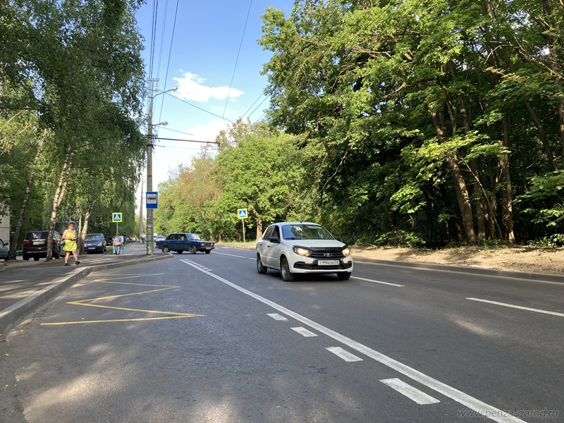 Улица Попова в Пензе сдана после ремонта по нацпроекту БКД