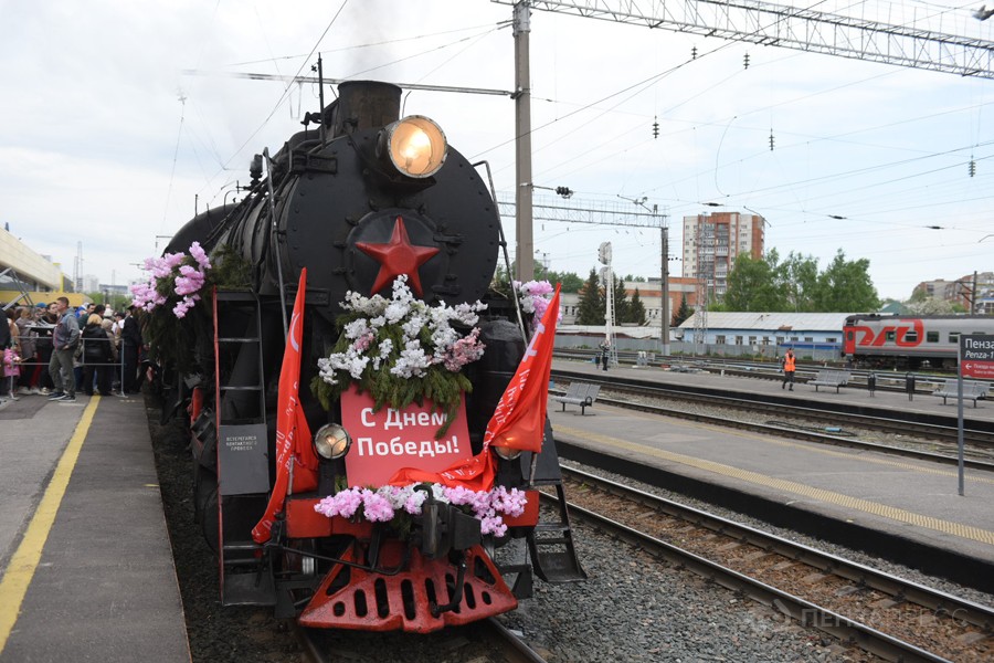 В Пензе прибыл «Паровоз Победы»