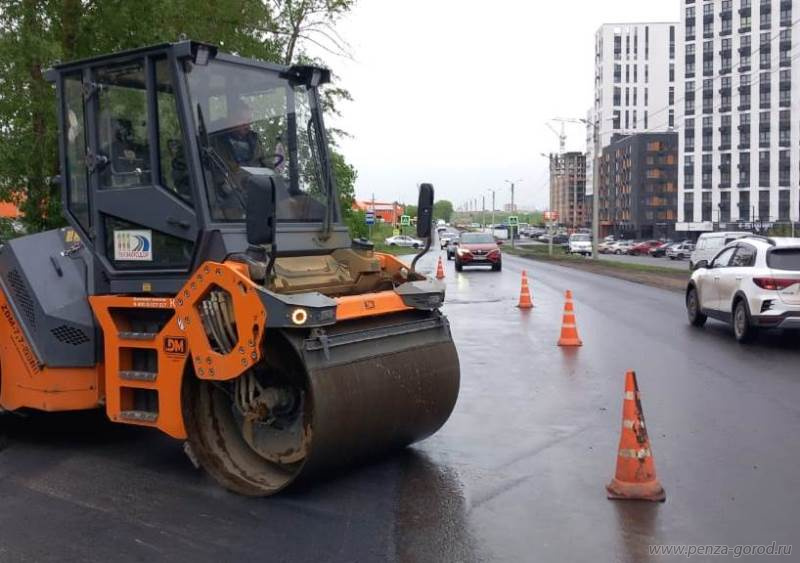В Пензе отремонтировали около 46 тыс. кв. м дорог