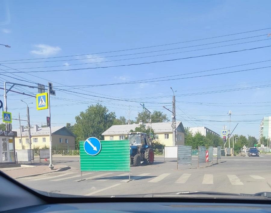 На перекрестке улиц Терновского и Терешковой в Пензе ограничили движение
