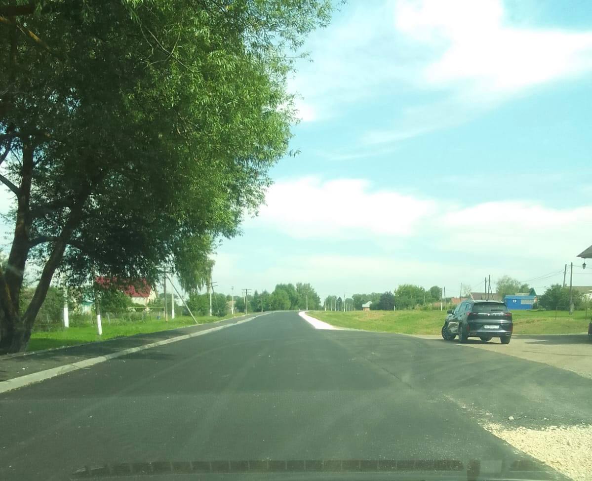 В Иссе благоустроили участок улицы Огарева