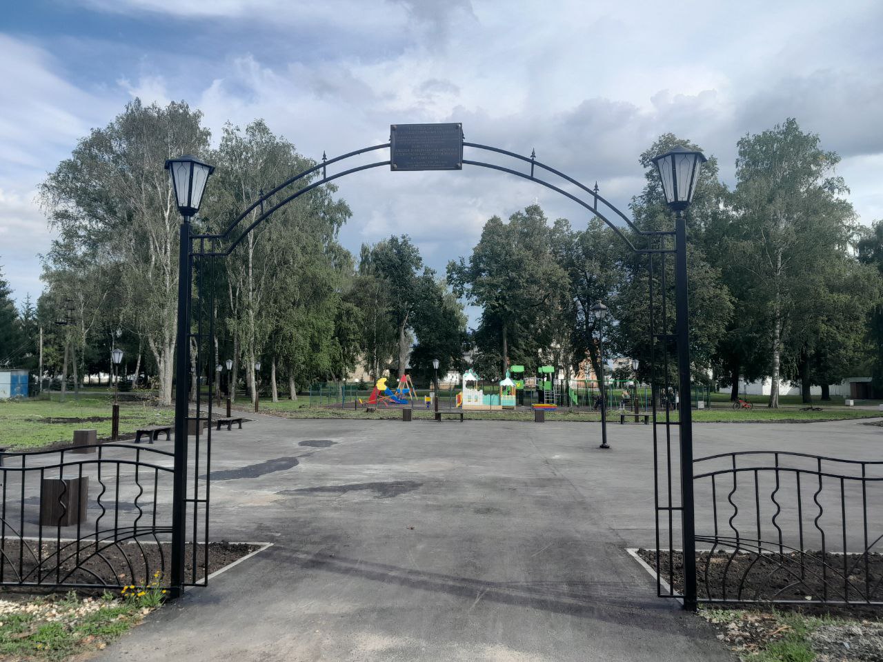 В Наровчате благоустроили парк на улице Советской