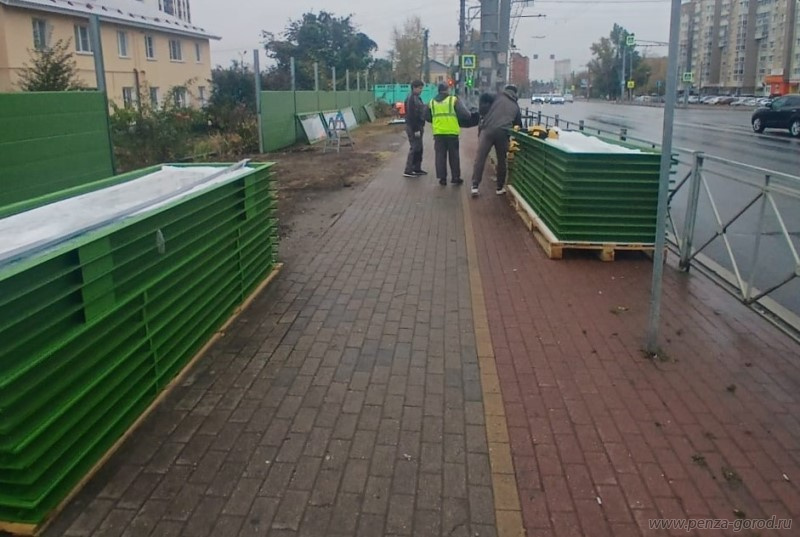 Названы сроки завершения монтажа защитных экранов в пензенской Терновке