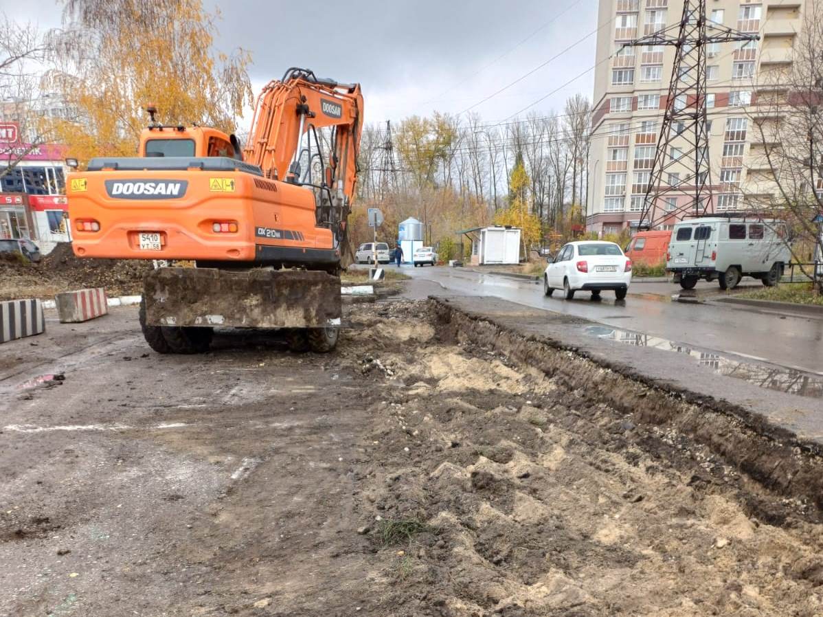 На улице Ново-Казанской в Пензе началось строительство водопровода