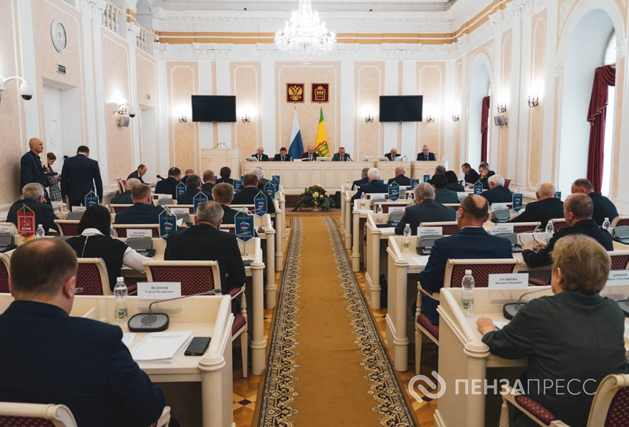 Компенсации участникам СВО, новые правила в школах, штрафы за плохое оформление к праздникам: в пензенском Заксобрании состоялась сессия
