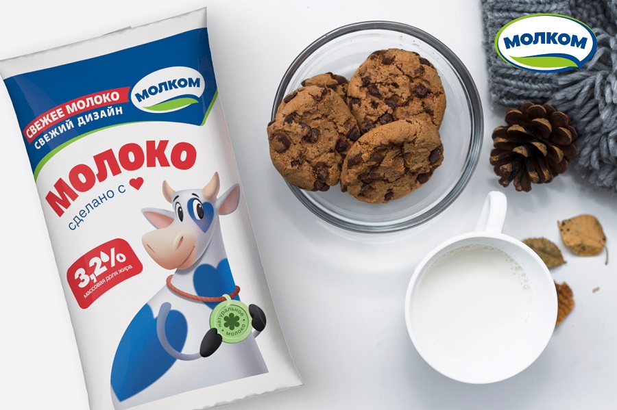Масштабный рестайлинг: «Молком» представил новые логотип и дизайн упаковки