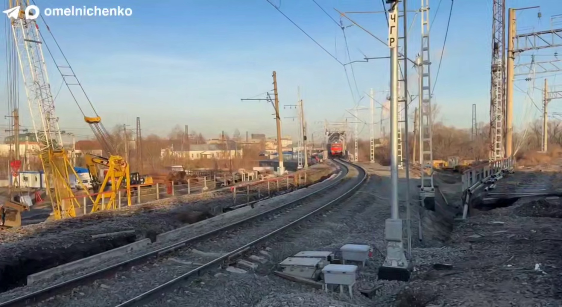 На улице Ерик в Пензе запущено движение по временной железной дороге