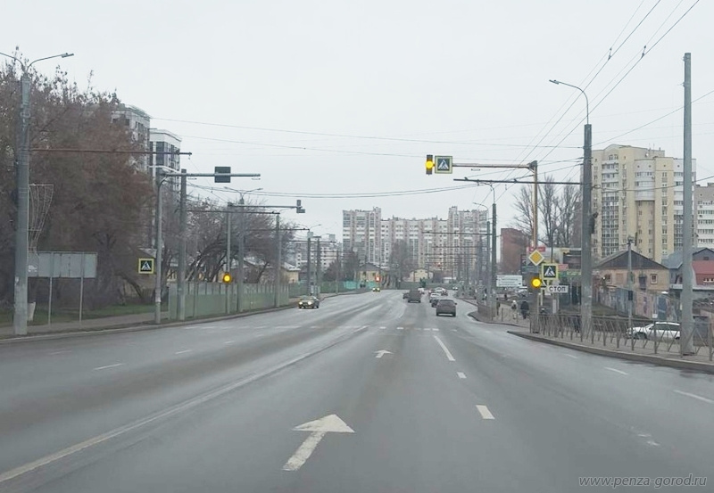 На улице Терновского в Пензе запустили новый светофор