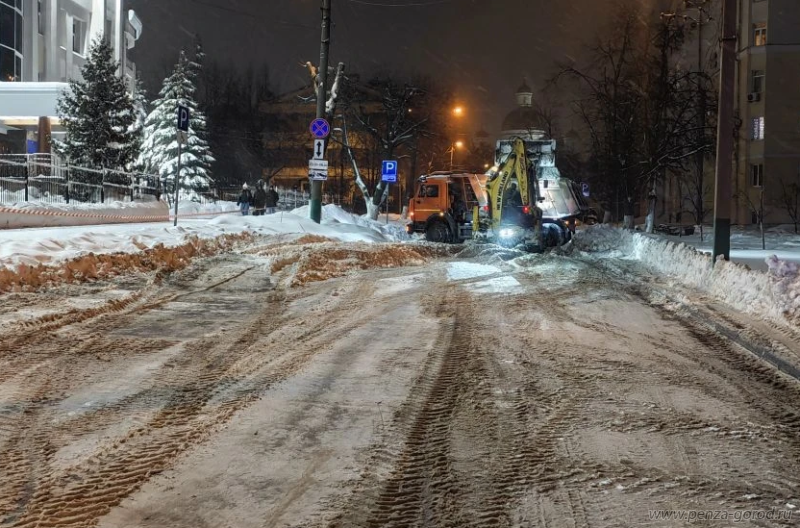 С улиц Пензы вывезли более 5 тыс. кубометров снега