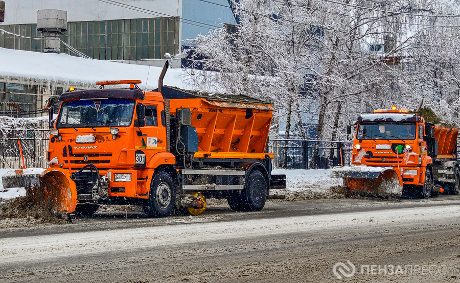 За прошедшие сутки с улиц Пензы вывезено около 4500 кубометров снега