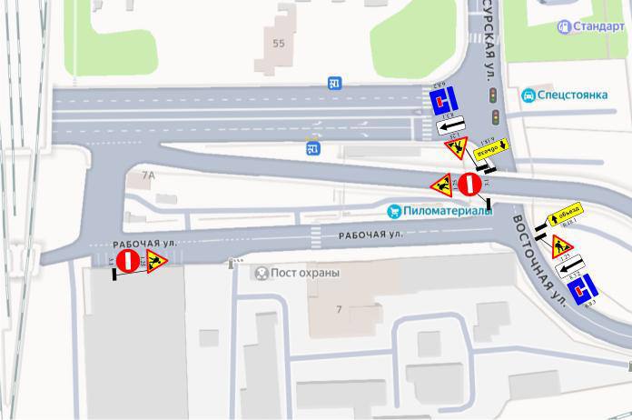 Пензенских водителей предупредили о перекрытии дороги на улице Рабочей