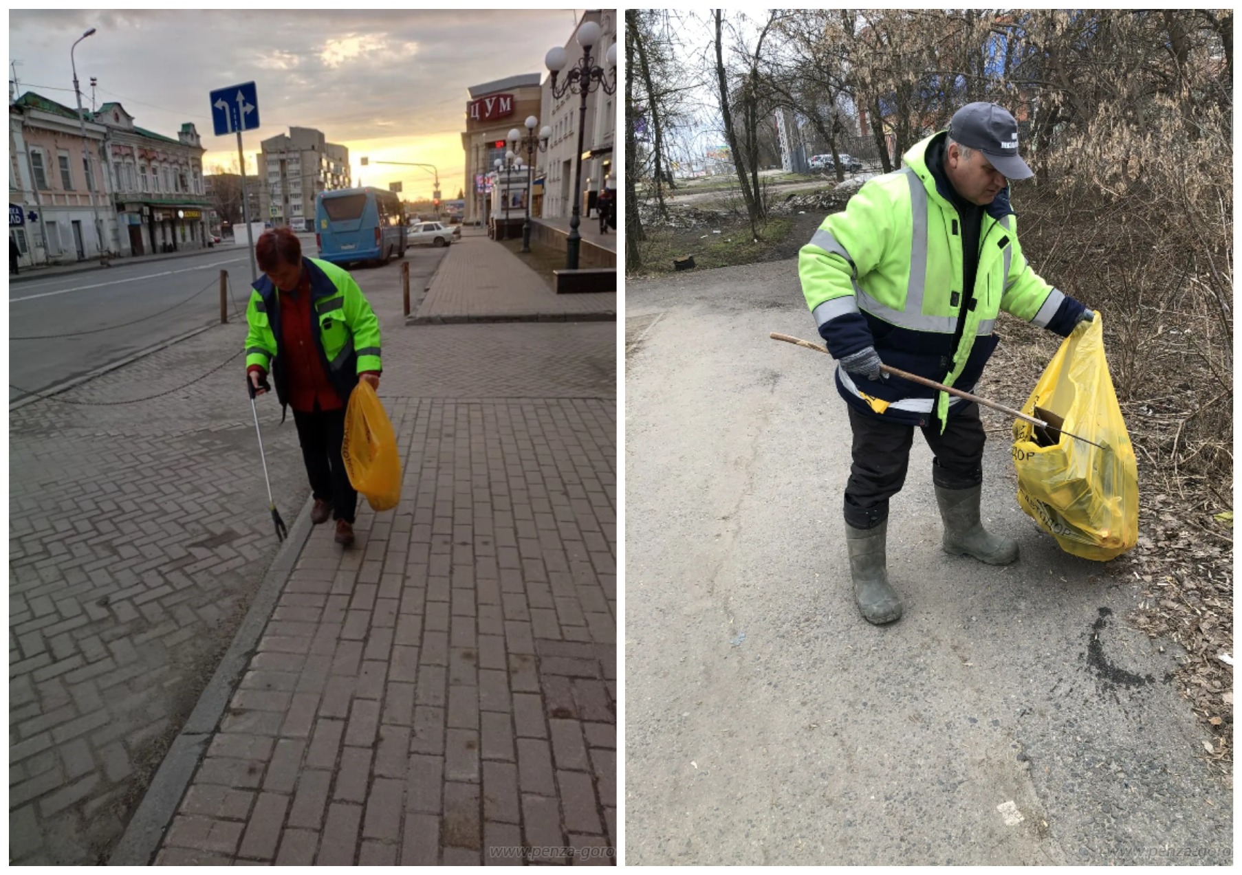 Мусор с улиц Пензы убирает санитарный патруль