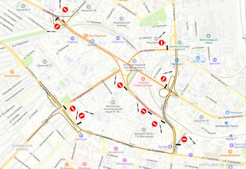 Пензенских водителей предупредили об ограничениях с 7 по 9 мая