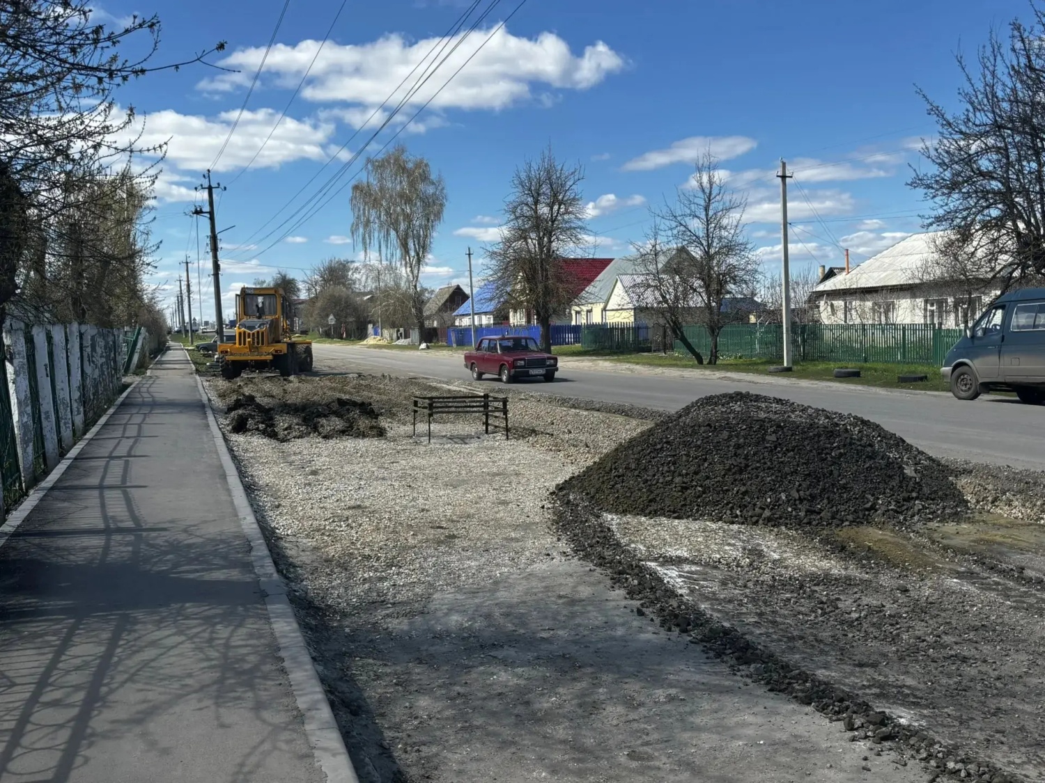 В Земетчино началось благоустройство общественной территории по нацпроекту