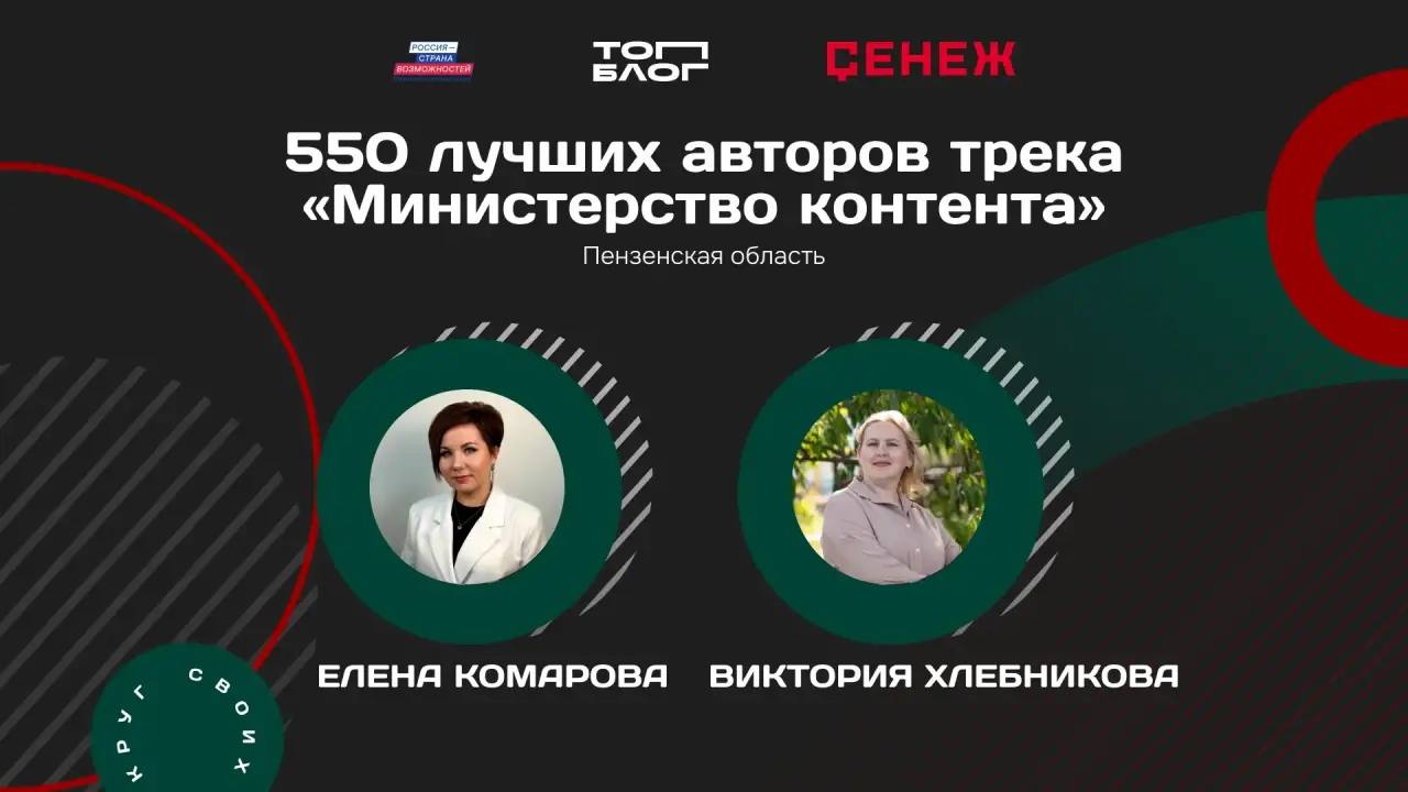 Два пензенских педагога вошли в федеральную команду «Министерства контента»