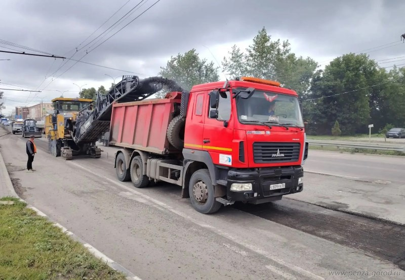 На улице Баумана в Пензе начался ремонт дороги