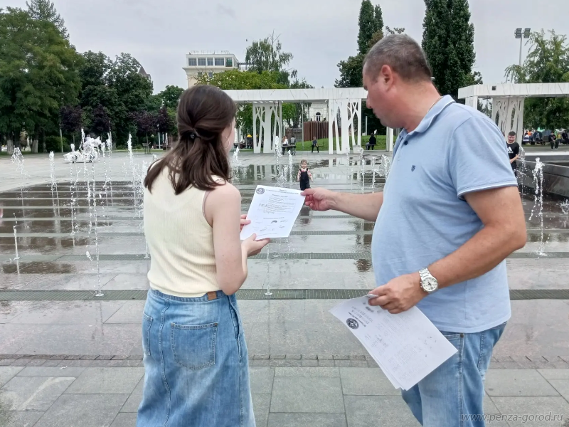 В Пензе усилят борьбу с купальщиками в фонтанах