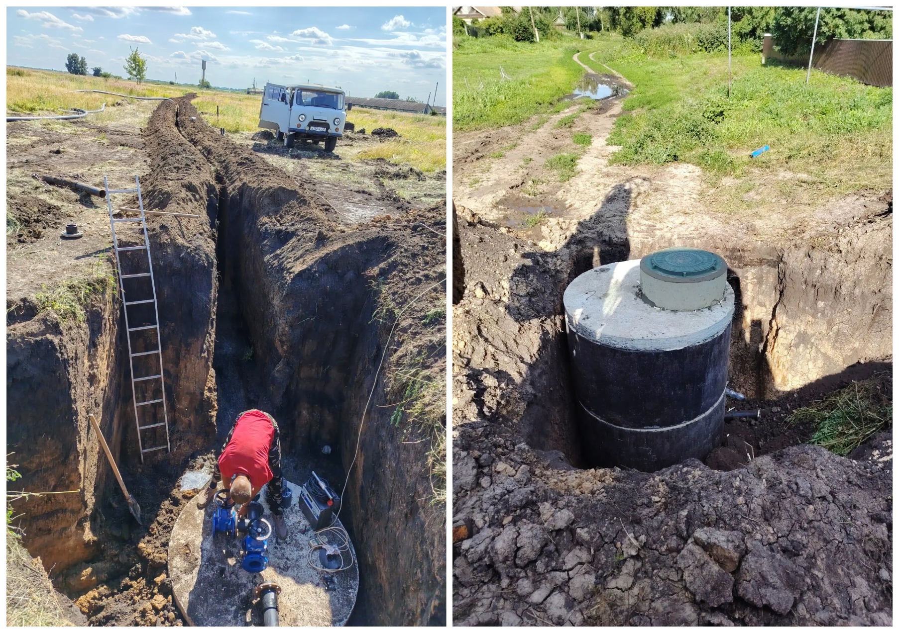 В Наровчатском районе перекладывают 8 тыс. м водопровода