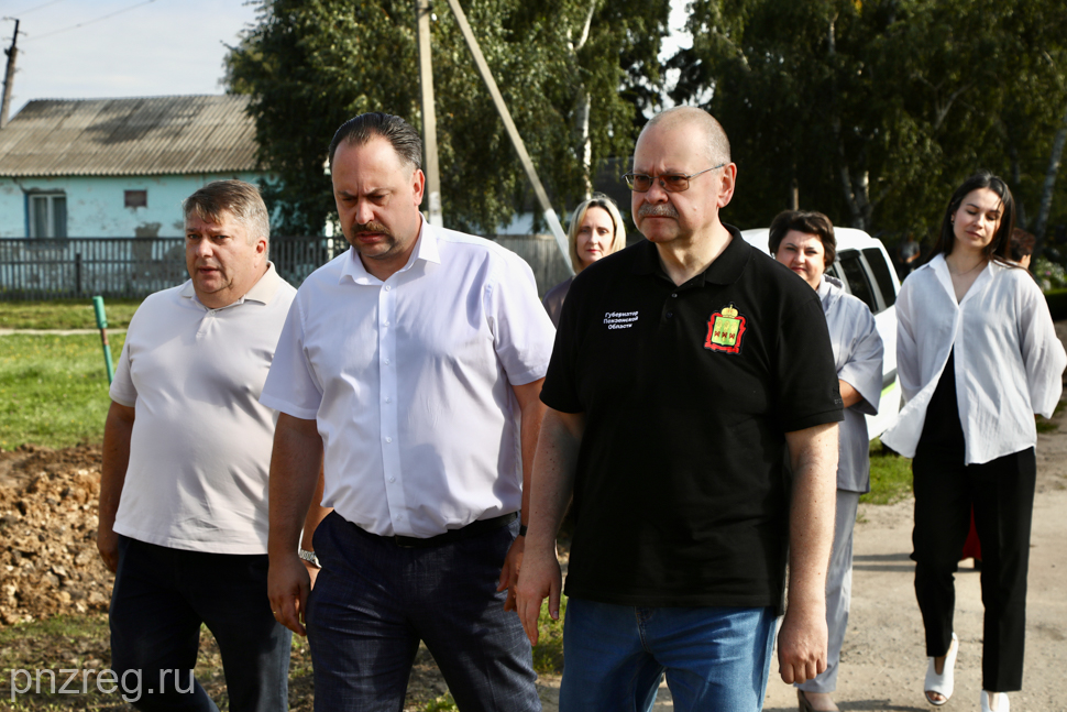 Пензенский губернатор осмотрел предприятия и социально значимые объекты Колышлейского района