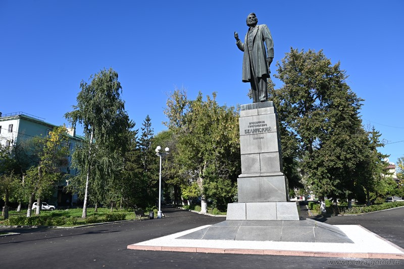 В сквере Белинского в Пензе завершено благоустройство