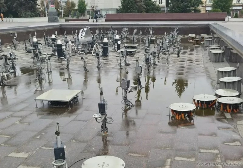 В Пензе началась консервация главного фонтана