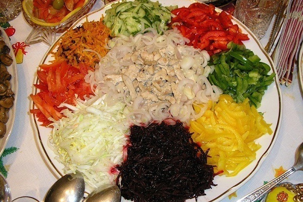 Красивый праздничный салат Козел в огороде. 7 вкусный и полезных рецептов