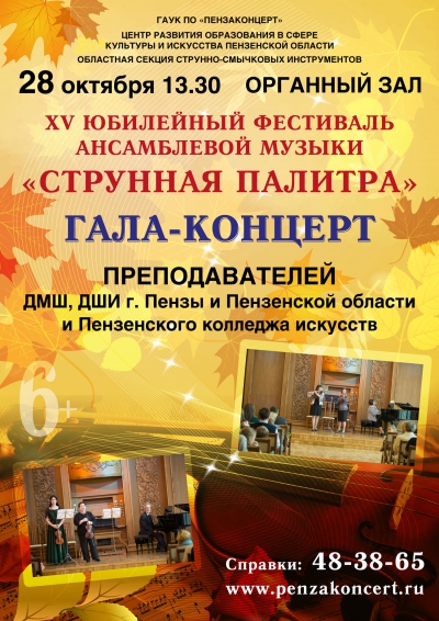 Гала-концерт XV фестиваля «Струнная палитра»