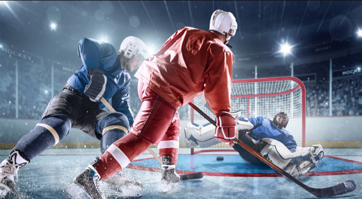 Хоккейный матч между командой правительства и командой «Российская пресса»