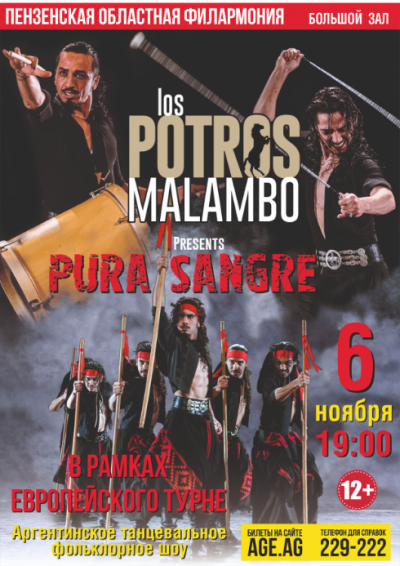 Аргентинское танцевальное шоу LOS POTROS MALAMBO «PURA SANGRE».