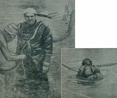 Водолазы за работой («Пензенская правда» от 4 августа 1957 г.) Водолазы за работой («Пензенская правда» от 4 августа 1957 г.)