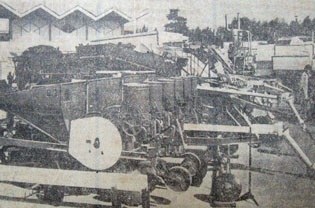 Пензенские экспонаты на выставке «Сельхозтехника-72». Фото Д. Чернова («Пензенская правда» от 20 сентября 1972 г.)