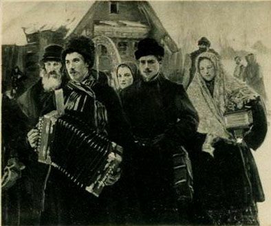 Рекрутский набор. Картина И.С. Куликова Рекрутский набор. Картина И.С. Куликова