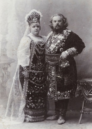 Д.А. Агренев-Славянский с дочерью Маргаритой